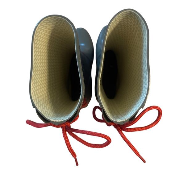 Women US-6M Hunter Verbier Lace-Up Platform Wedge Heeled Rain Boots Rainboots - Picture 5 of 9